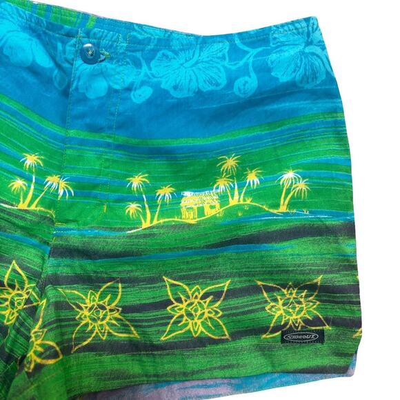 VTG. Y2K SIDEOUT‎ GRAPHIC BEACH SHORTS VACATION SUMMER SIZE M - Picture 5 of 7